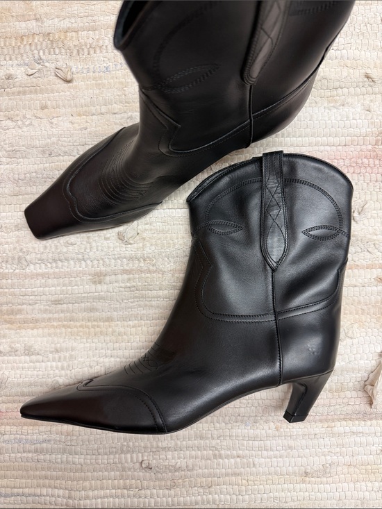 KHAITE Shoes - $1,280 Khaite Dallas Leather Black Boots EU 41 US 11-11.5